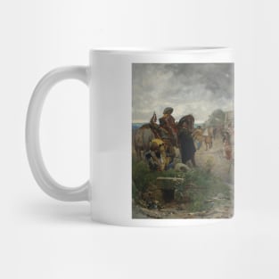 Roll-Call After the Pillage by Jehan Georges Vibert Mug